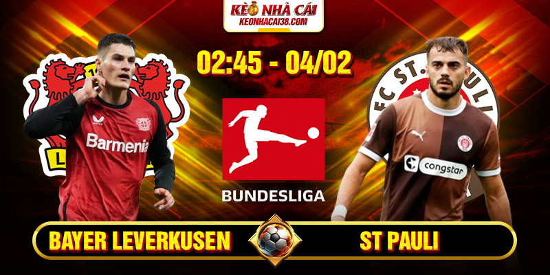 Soi Kèo Bayer Leverkusen vs St Pauli 2h45 4/2 - Bundesliga