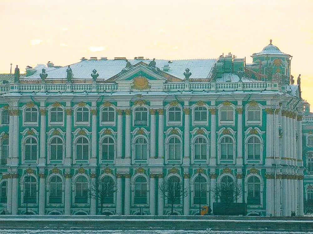 Second city,  St Petersburg
Sunrise over the Hermitage, St Petersburg