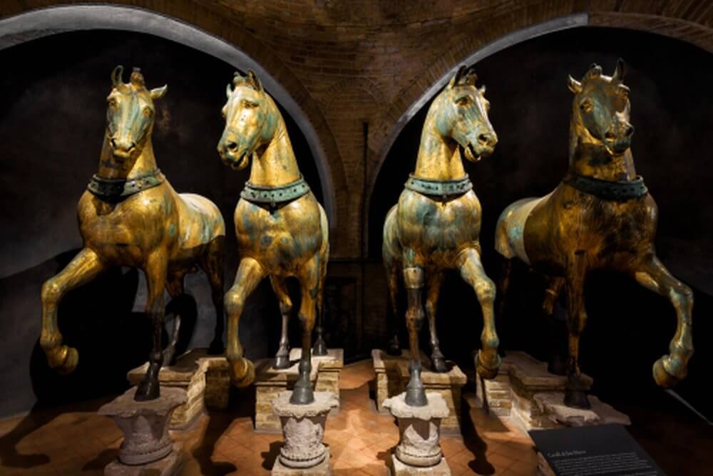 Being a tourist in Venice
4 Bronze horses of St Mark's Basillica, Venice