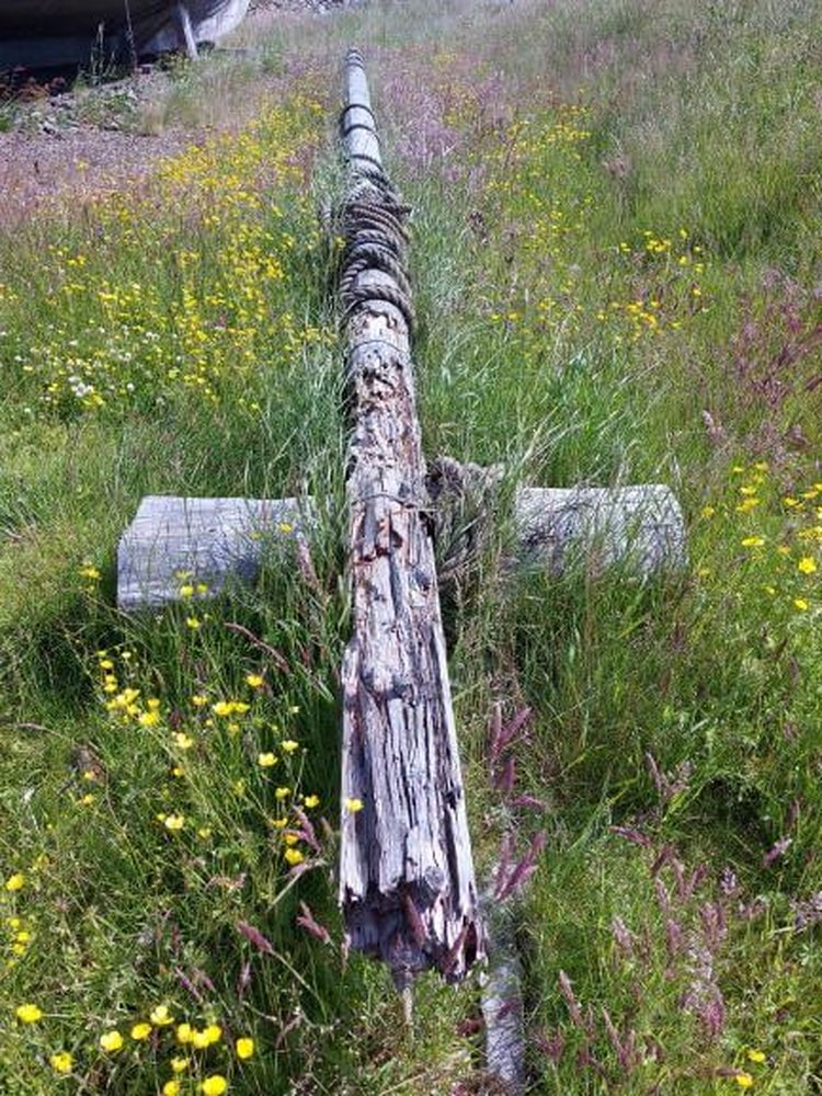 Road trip to Unst, Shetland Image of The Broken mast of the replica Viking ship in Unst