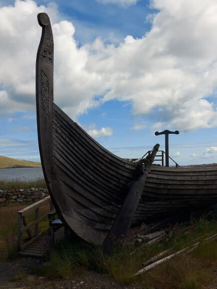 Road Trip Shetland
Prow of wooden viking longboat