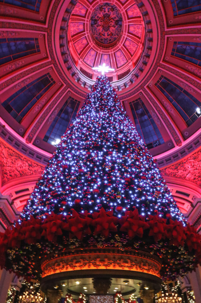 The Christmas tree inside The Dome is fabulous